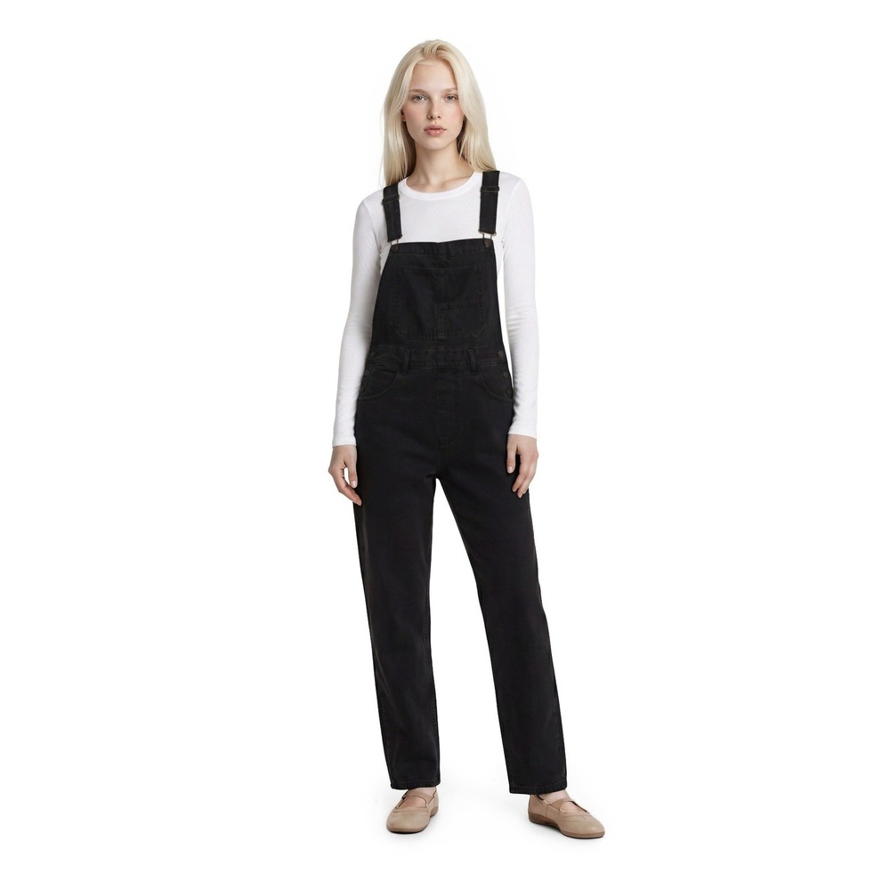 We The Free People Overalls Women's Size Medium Black 100% Cotton Denim Utility